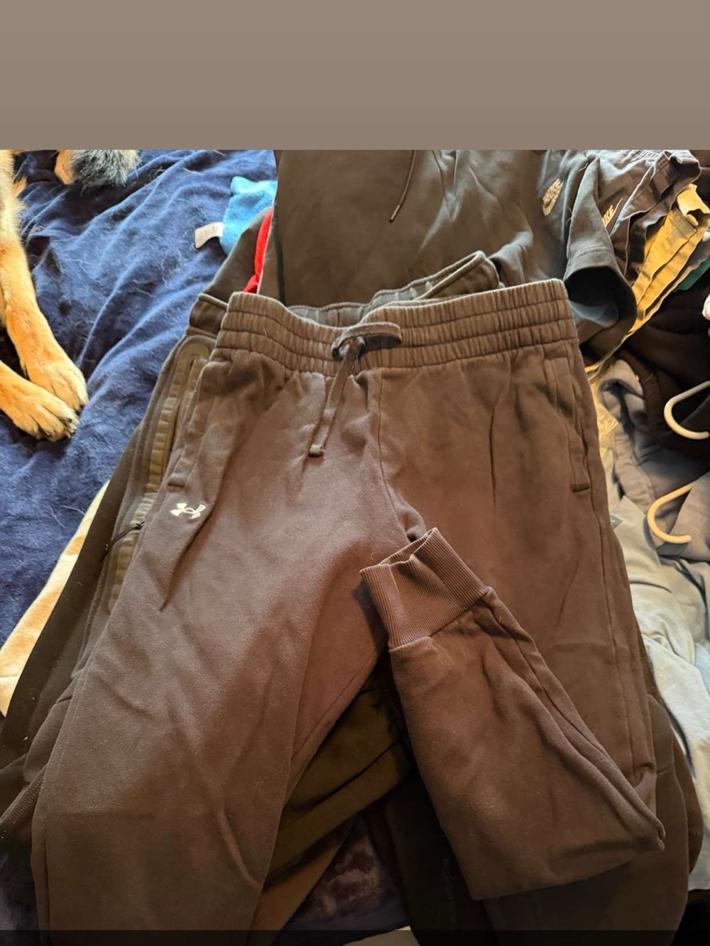 Under Armour Black Fleece Joggers - Drawstring Waist